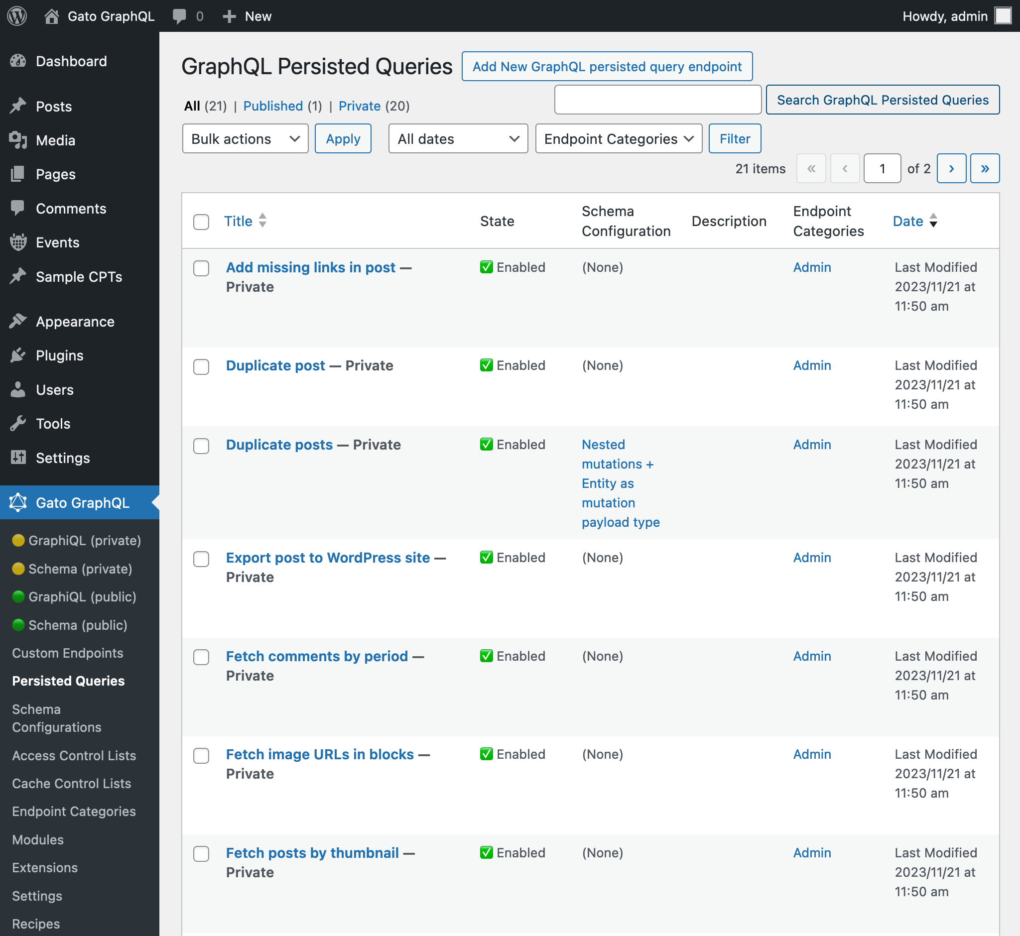 预定义 Persisted Queries